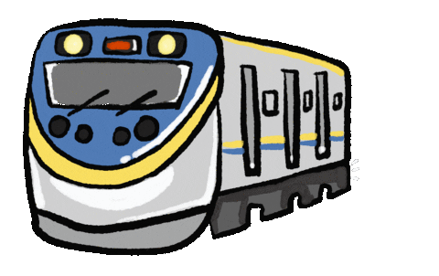 Train 火車 Sticker