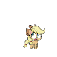 Applejack Sigh Sticker by My Little Pony