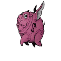 Pig Piggy Sticker by BOYISHMIND