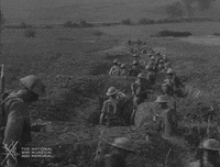 NationalWWIMuseum black and white military footage soldiers GIF
