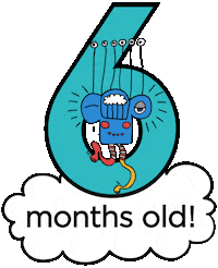 Celebrate Happy Birthday Sticker by themomemans