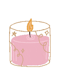 Pink Candle Sticker