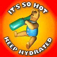 Stay Hydrated Heat Wave GIF