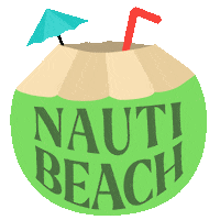 Beach Coconut Sticker by Drink Nauti
