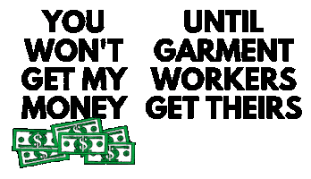 Fashion Pay Up Sticker by Clean Clothes Campaign