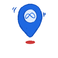 I Was Here Location Pin Sticker by Meta APAC