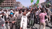 Thousands March in Support of Presidential Candidate Abdullah in Kabul