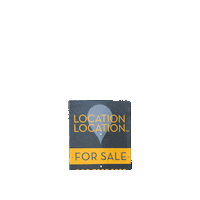 locationlocationlondon for sale estate agent estate agents for sale board Sticker