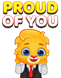 Proud Well Done Sticker by Lucas and Friends by RV AppStudios