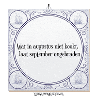 Nl September Sticker by Tegelspreuken.nl