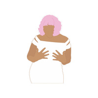 Pink Blackwomen Sticker by breasthealthmatters