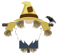 Gnome Scarecrow Sticker