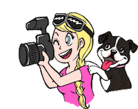 HLMPHOTO dog friends marvel photo Sticker
