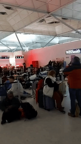 Snow Causes Cancellations and Delays at Stansted Airport