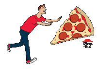 Chasing Running Man Sticker by Pizza Hut