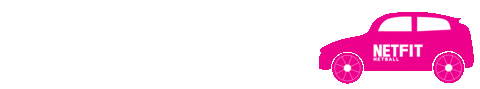 car pink Sticker by NETFIT Netball