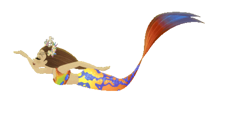 Lux Mermaid Tail Sticker by Mermaid_Lux