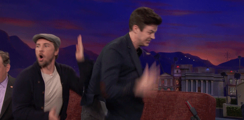 Grant Gustin Running GIF by Team Coco