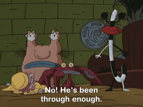 nickrewind giphydvr nicksplat aaahh real monsters giphyarm035 GIF
