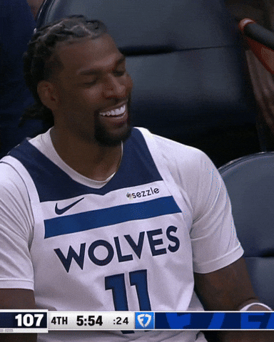 Happy Smile GIF by Minnesota Timberwolves