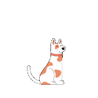 Dog Circulair Sticker by pieterpot