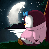 Tired Good Night GIF by Pudgy Penguins