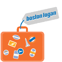 BostonLoganAirport flying plane airport tickets Sticker