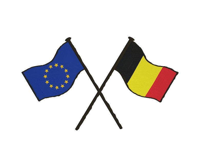 drapeau de l&#39;ue-belgique eu-belgium Sticker by European Parliament