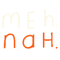 Meh Illustration Sticker