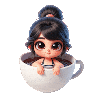 elistorycriativo garota café cafezinho cafezim Sticker