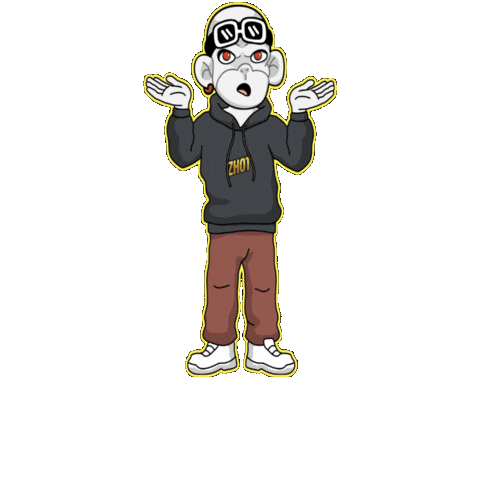 Confused Hands Up Sticker by Zhot