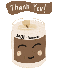 Candle Thank You Sticker