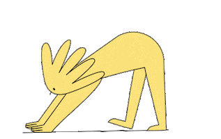 Sport Stretching Sticker by Loreta