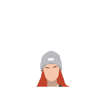 Illustration Beanie Sticker by Ach, papperlapapp!