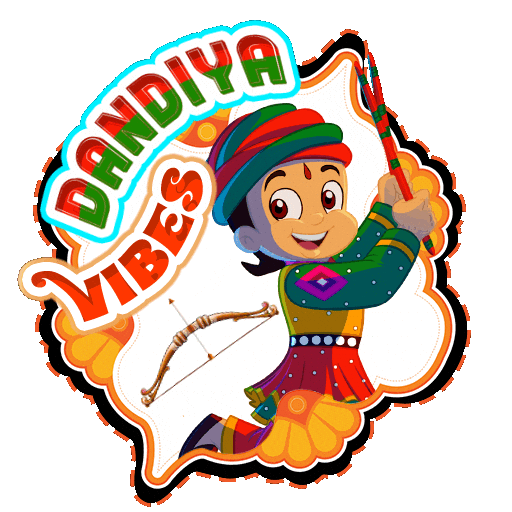 Durga Puja Navratri Sticker by Chhota Bheem