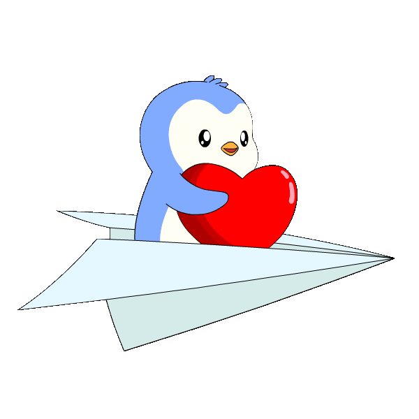 Heart Love Sticker by Pudgy Penguins