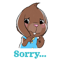 sad bunny Sticker by Canticos World