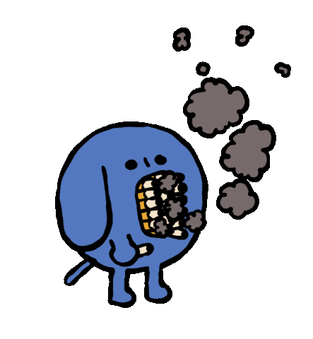 Dog Smoke Sticker by Andrew Onorato