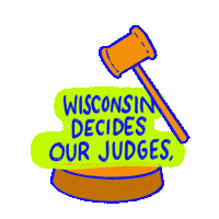 Court Vote Blue Sticker by Creative Courage