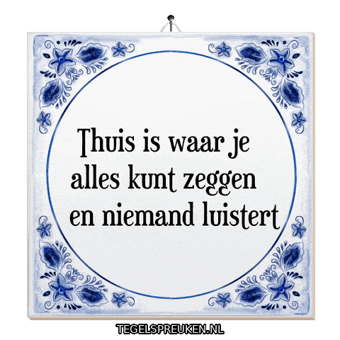 Nl Rust Sticker by Tegelspreuken.nl