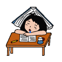 Tired Reading Sticker