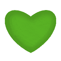 ExtremStyle love heart green like Sticker