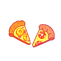 pizza love Sticker by ioana sopov