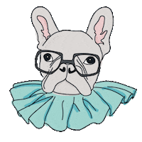 LePavillonDesCanaux dog pug bulldog rufus Sticker