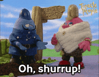 Stop Motion Shut Up GIF by Fire Mountain Productions