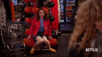 unbreakable kimmy schmidt halloween GIF by NETFLIX