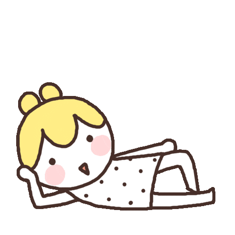 mashmell_artist giphyupload lying down 마시멜 mashmell Sticker