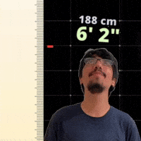 6' 2"