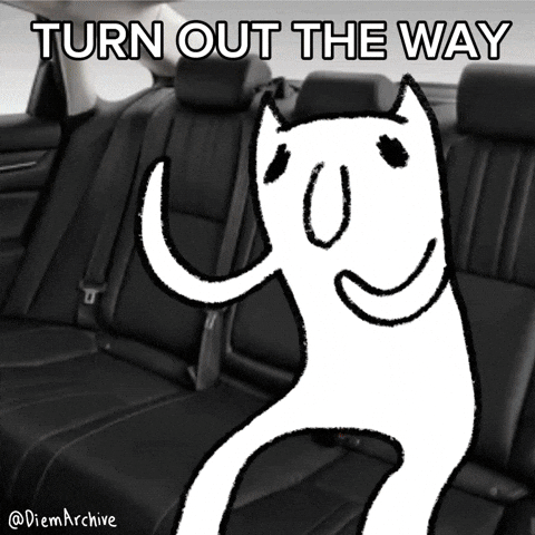 Turning Car Crash GIF