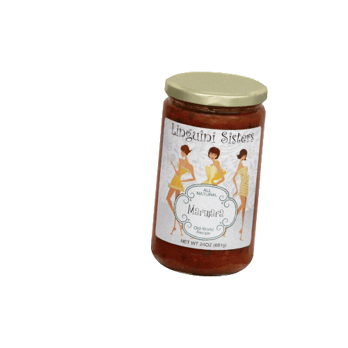 LinguiniSisters food logo business pasta Sticker